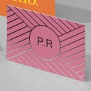 Silver Foil Square BCards (Rounded)