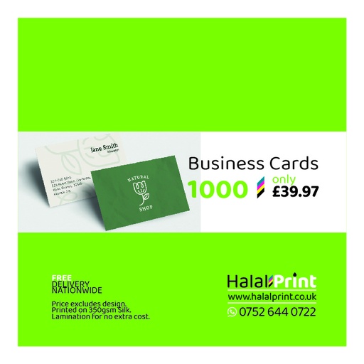 Standard Business Cards (Limited offer)